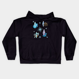 Purple Spirits Pattern Kids Hoodie